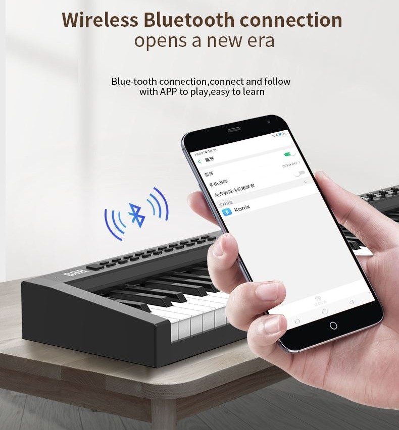digitaalinen piano bluetooth älypuhelin