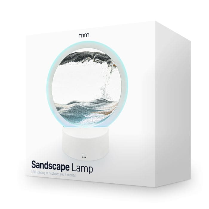 Sand art lamppu - sands of time table lamp – RGB-värinen LED-taustavalo