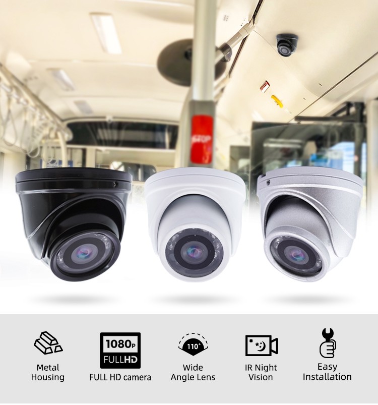 FULL HD -autokamera AHD 3,6mm objektiivi + 12 IR LEDiä ja suodatin