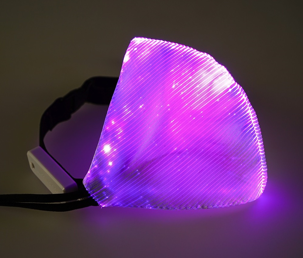 LED-naamio violetti
