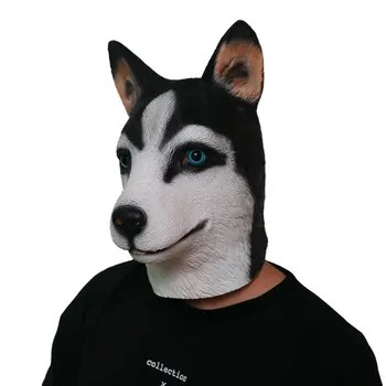 Husky-koira - Karnevaalinaamarit kasvojen pään