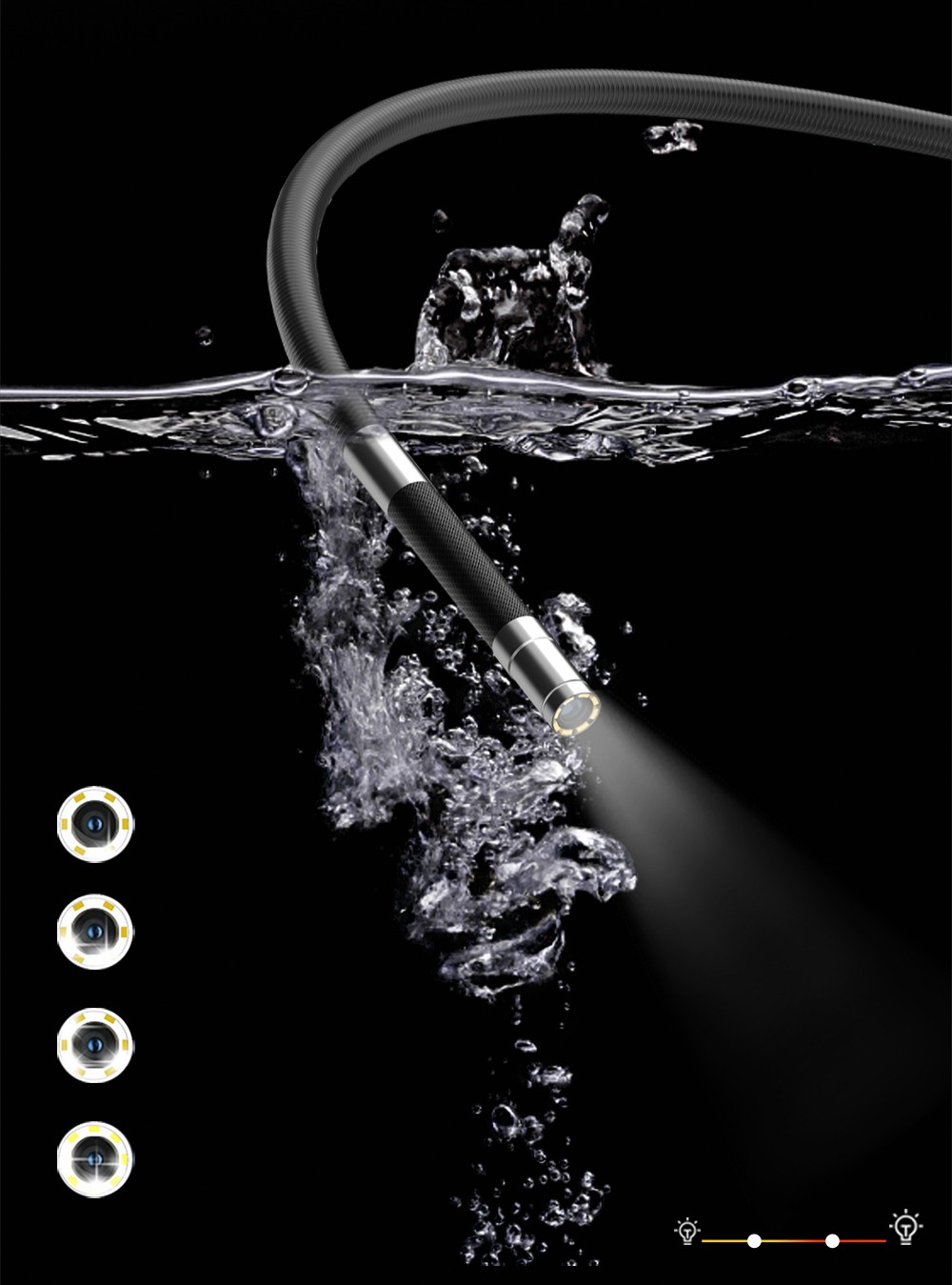 vedenpitävä boreskoopin linssi - endoskoopin tarkastuskamera