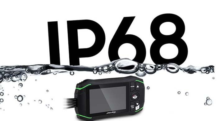 IP68-suoja - vesitiivis + pölytiivis kamera moottoripyörällä