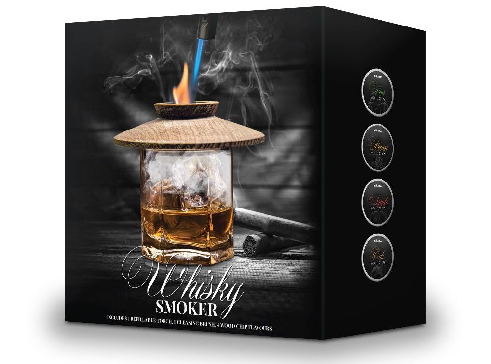 whiskey tupakoitsija bourbon setti savustettuun viskijuomaan