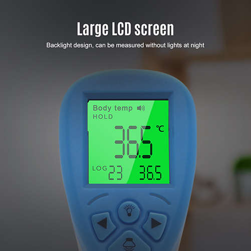 kontaktiton lämpömittari LCD-näytöllä