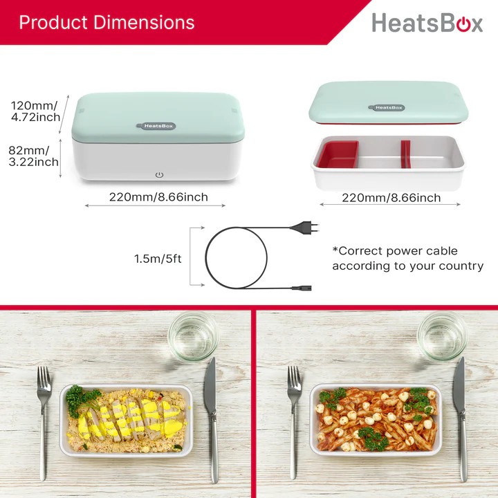 HeatsBox pelastuslaatikko ruokatermo sähkölämmitys kannettava