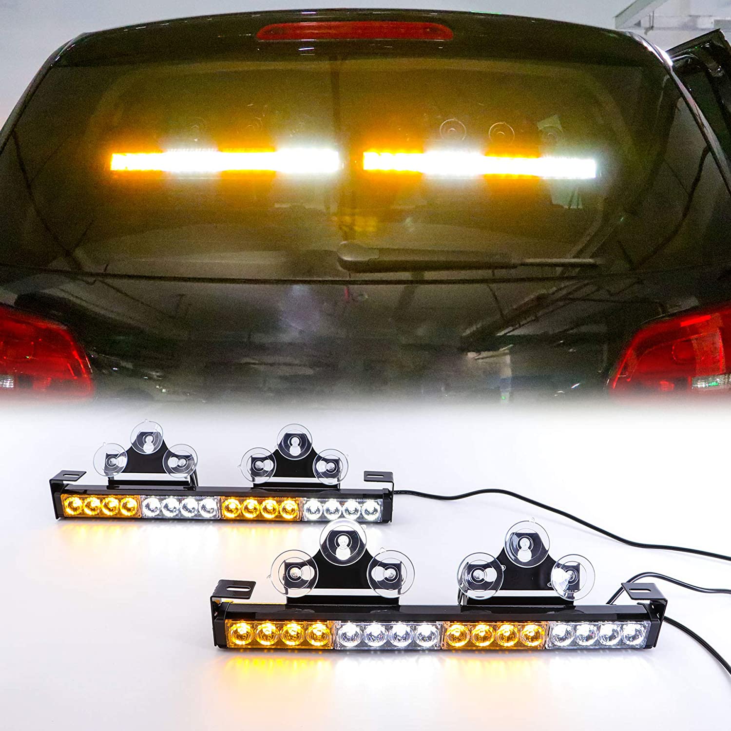 Vilkkuvat LED-valot autoon keltainen valkoinen monivärinen