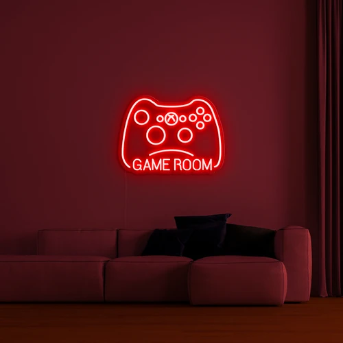 3D-logo seinällä - GAMER