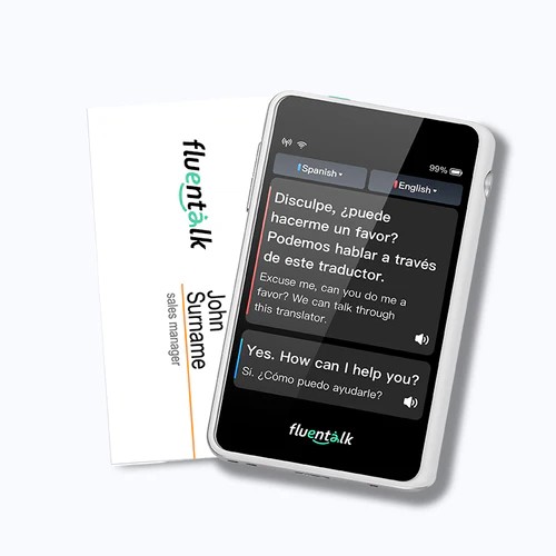 Fluentalk T1 mini - Visa-korttikoko 2,8" HD-näytöllä