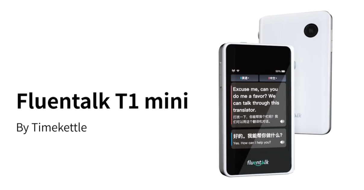 Fluentalk T1 mini Timeketle - kannettava matkakääntäjä
