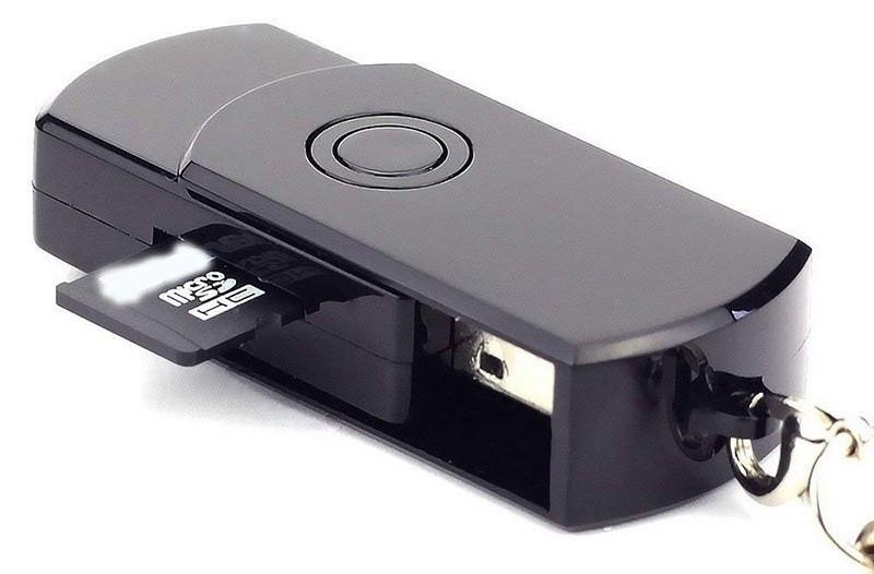 USB-piilotettu vakoiluavainkamera SD/TF-korttituella 32 Gt asti