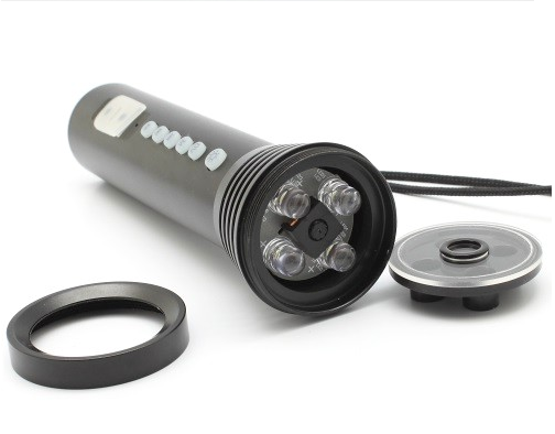 kamera LED-taskulampulla + mp3