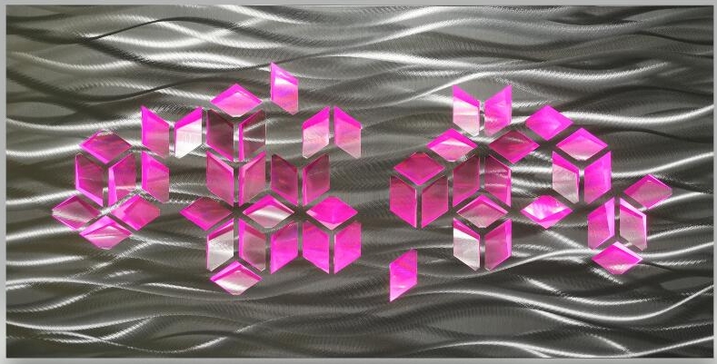3D metallialumiinimaalaus led-taustavalolla