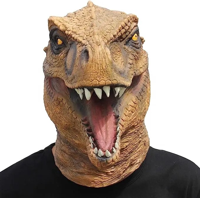 Dino-naamio – jurassic park mask kasvot (päänaamari)