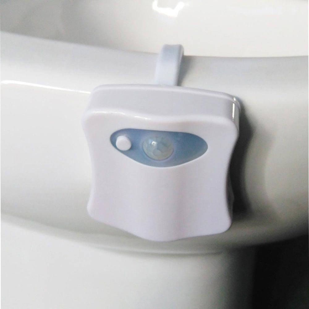 WC-valo liiketunnistimella - värillinen LED