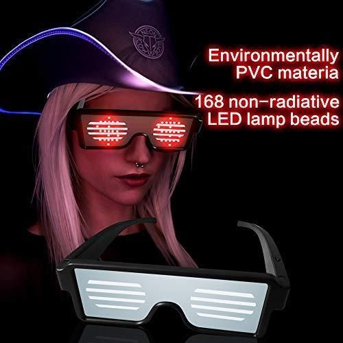 led-valaistut lasit animaatioilla